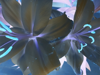 Coleção Flora: Blue Lily