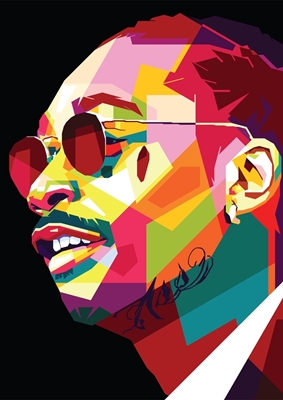 Wiz Khalifa en WPAP Pop Art