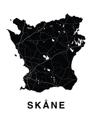 Mapa Skåne