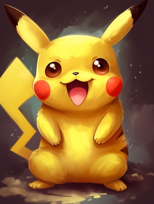 Lykkelig Pikachu 
