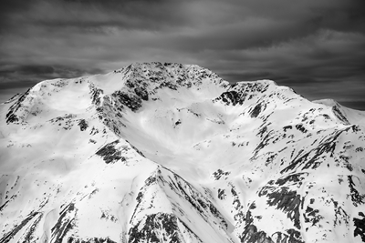 Schneebedeckte Berge in Livigno
