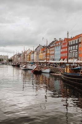 Bewölkt Nyhavn Kopenhagen