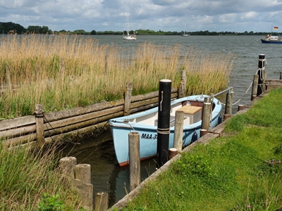 boat at the schlei river