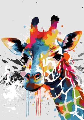 Street Art Giraff