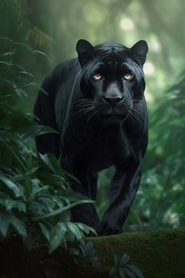 Black Panther in the Jungle V2