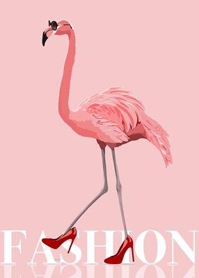 Muoti Flamingo (vaaleanpunainen)