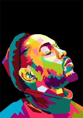 Kendrick Lamar en WPAP Pop Art
