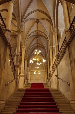 Treppenaufgang Rathaus Wien