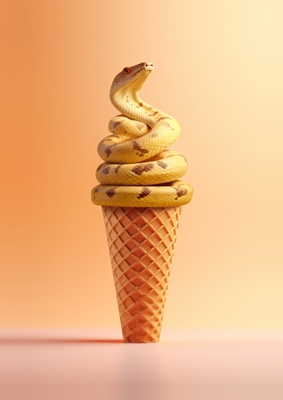 Crème glacée serpent