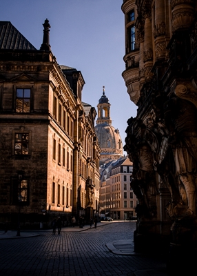 Vista iconica di Dresda