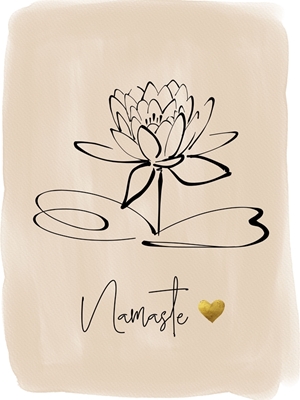 Namaste & Lotus Flower