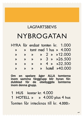 Monopolie Nybrogatan