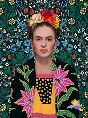 Blomster mexicansk kvinde