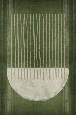 Abstrakti vihreä meduusa No1