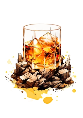 Whisky con hielo