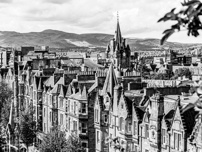 Edinburgh Old Town in Scotland