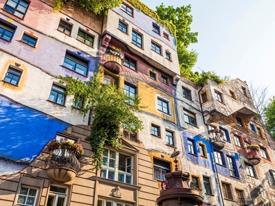 Hundertwasserin talo Wienissä