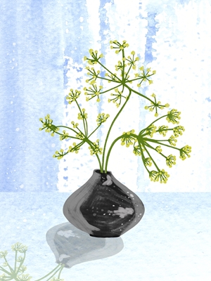 Crown dill in vase 