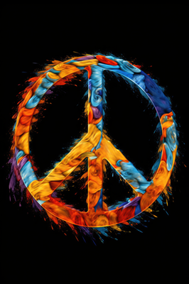 Farbenfroher Frieden