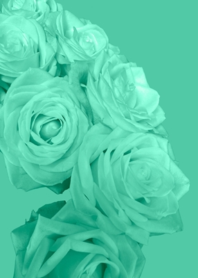 Floral - Green Rose Love