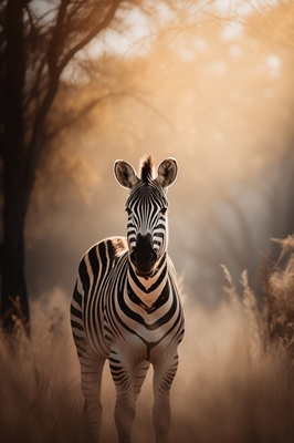 Zebra nella savana