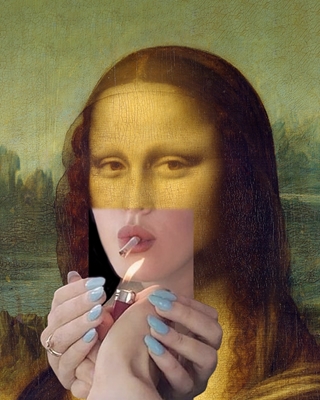 Mona Lisa raucht