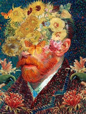 Van Goghova portrétní koláž