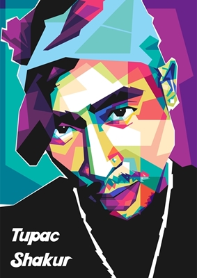 Tupac Shakur pop art 
