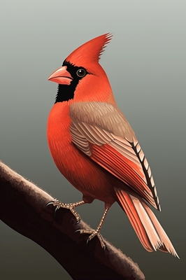 Northern Cardinal - Low Poly