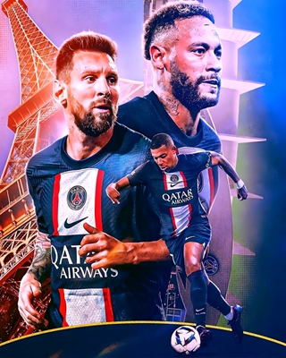 Kylian Mbappe og Lionel Messi