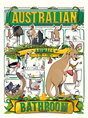 Australiska djur Badrum