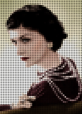 Coco Chanel dalam style dots