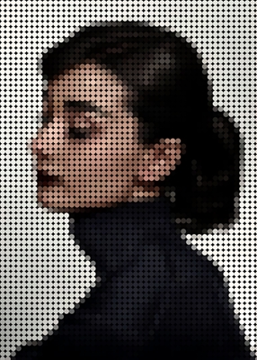 Audrey Hepburn in Style Dots