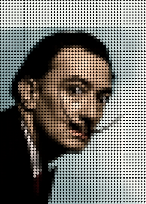 Salvador Dali in Style Dots