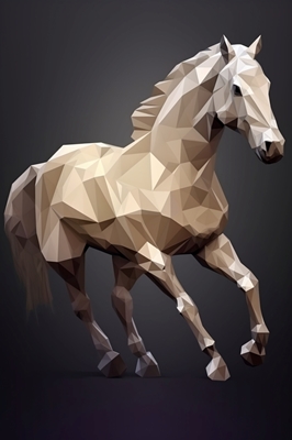 Wit Paard - Low Poly