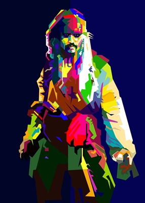 Jack Sparrow Pop Art WPAP