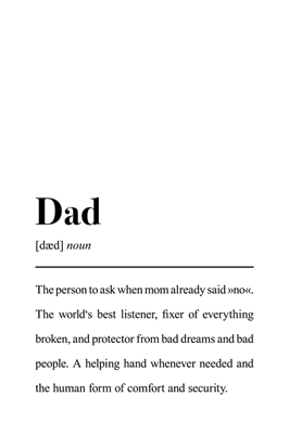 Dad Definition - Quote Print