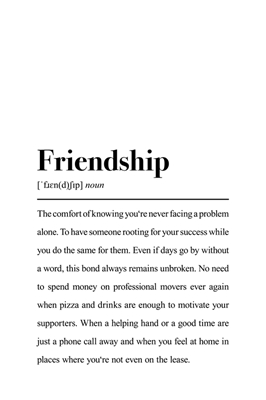 Vriendschap definitie gezegde