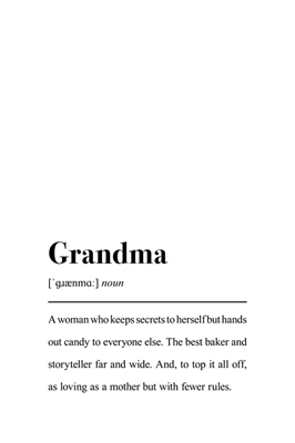 Definice babičky pro babičku