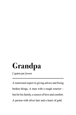 Bestefars definisjon for bestefedre