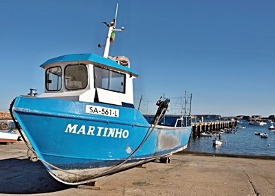 Rybářská loď v Sagres