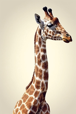 Giraff - låg poly