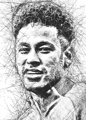 Image au crayon Neymar