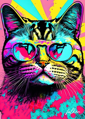 Pop art katt