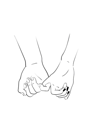 You and me: Holding hands!