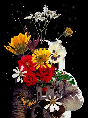 flower astronaut