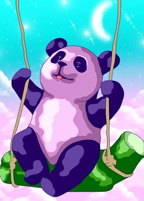 rosa panda söt
