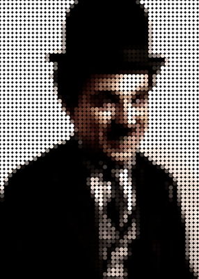 Charlie Chaplin in Style Dots
