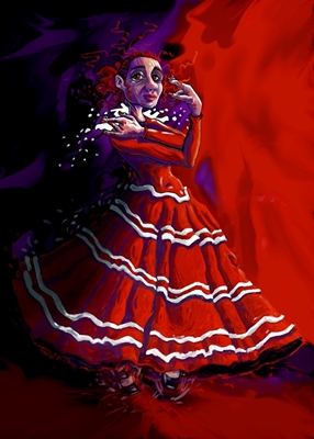 Flamencotanssija