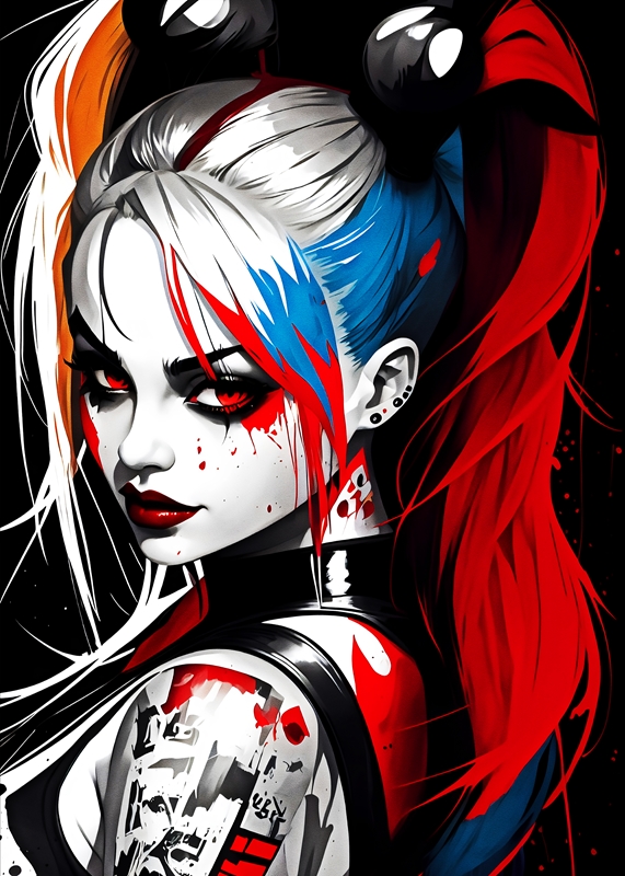 Harley Quinn Caricature posters & prints by Musdayanti Anti - Printler